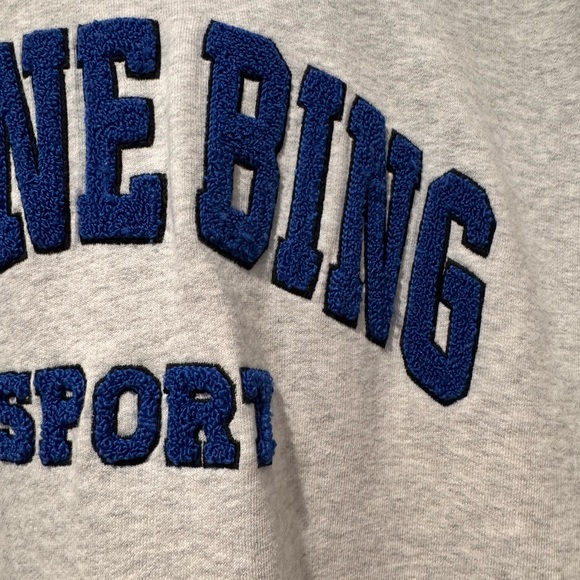 Auth.💙 ANINE Bing RARE Tyler Crewneck in “Heather Gray” Size Large 🩶💙 - Picture 6 of 14